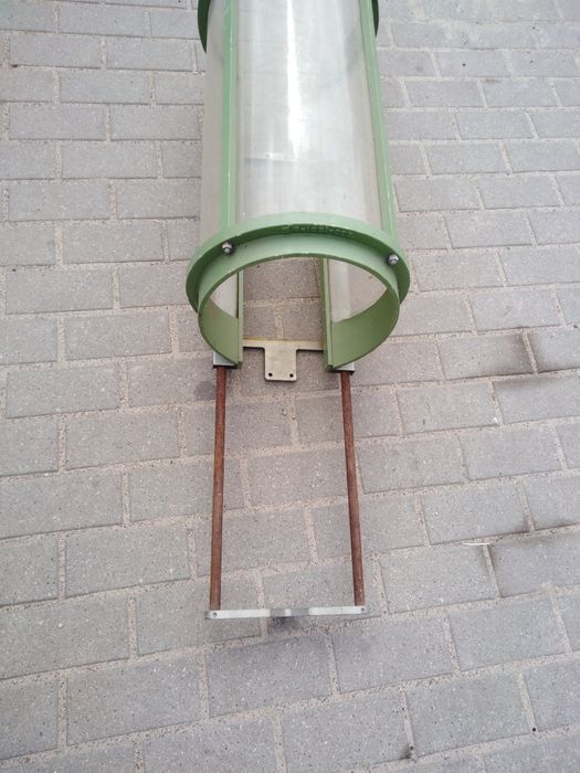 Wielka przemysłowa oprawa np lampy loft grube aluminium pleksi design