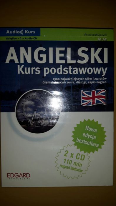 Angielski kurs podstawowy A1-A2 ksiązka +CD