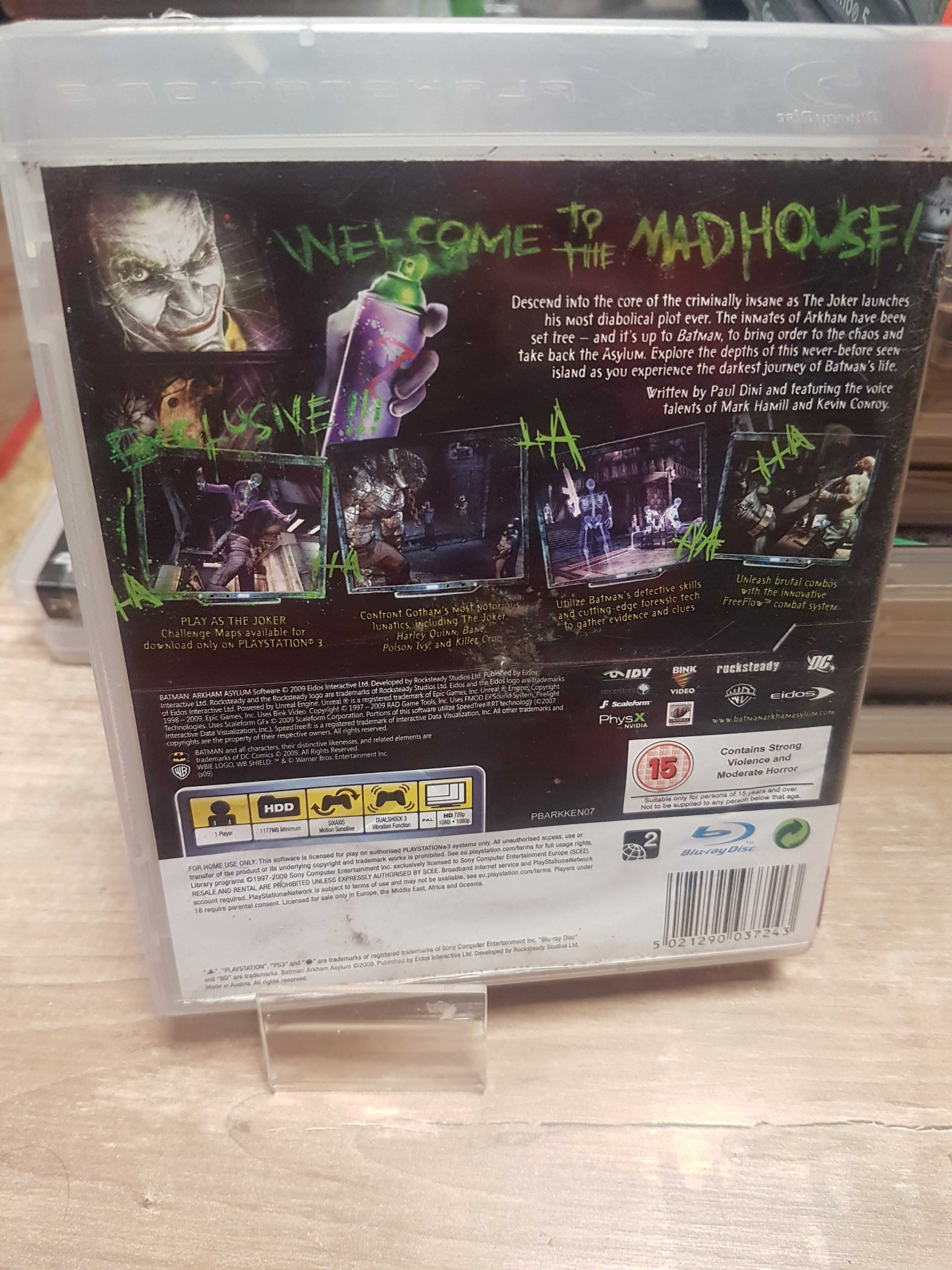Batman: Arkham Asylum PS3, Sklep Wysyłka Wymiana