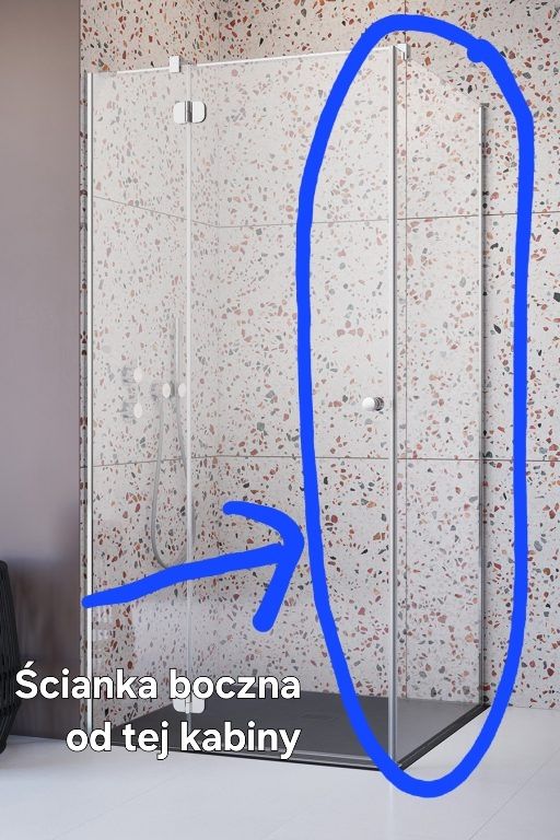 Radaway Torrenta KDJ Kabina prysznicowa szyba boczna S1