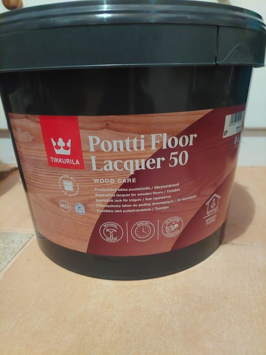 Sprzedam farbę do drewna  nową Tikkurilla pontti floor 9L