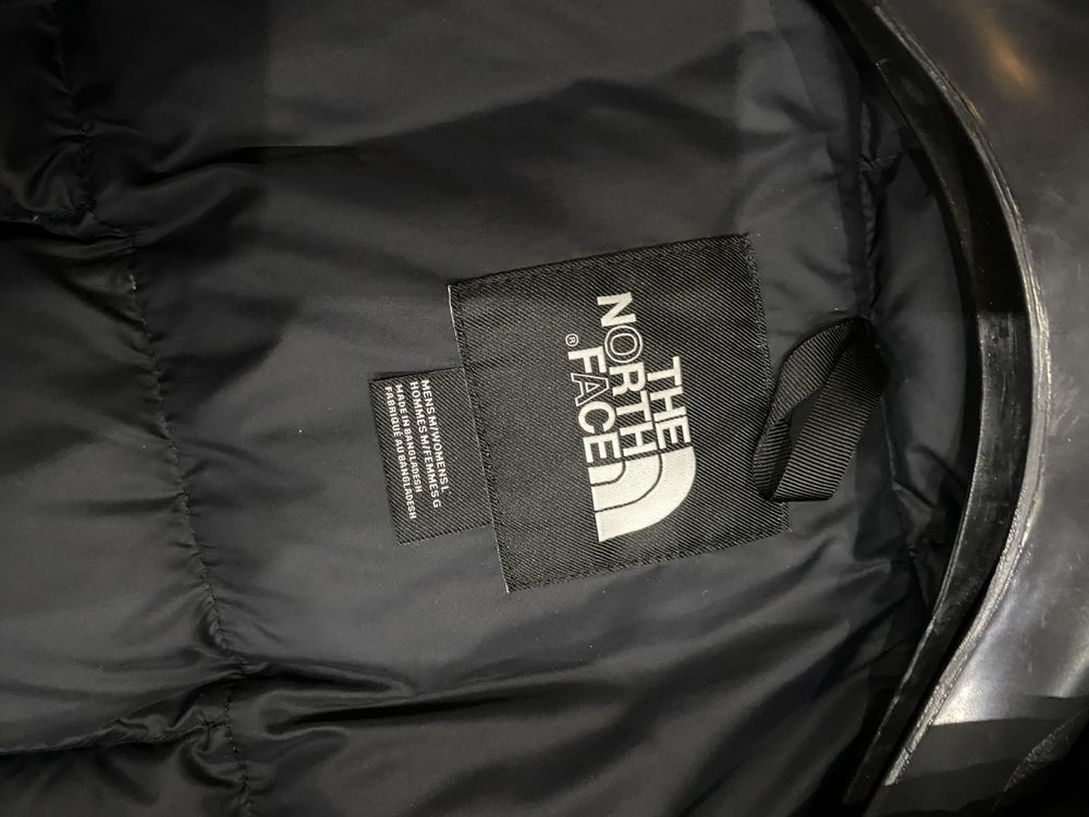 Длинный пуховик the north face L