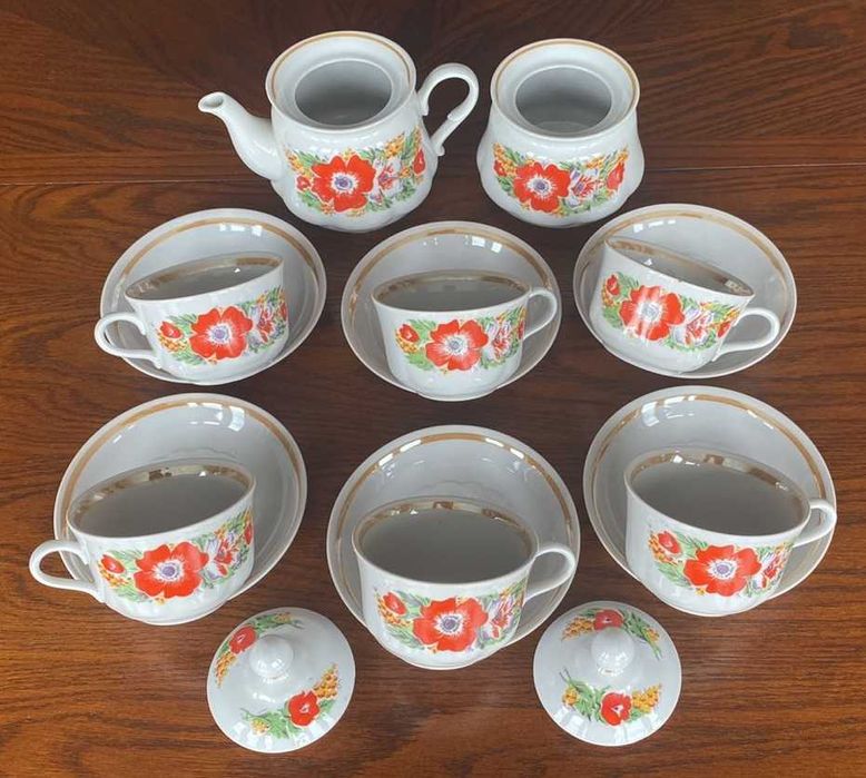 Сервиз чайный "Мальвы" 14 предметов Сумы