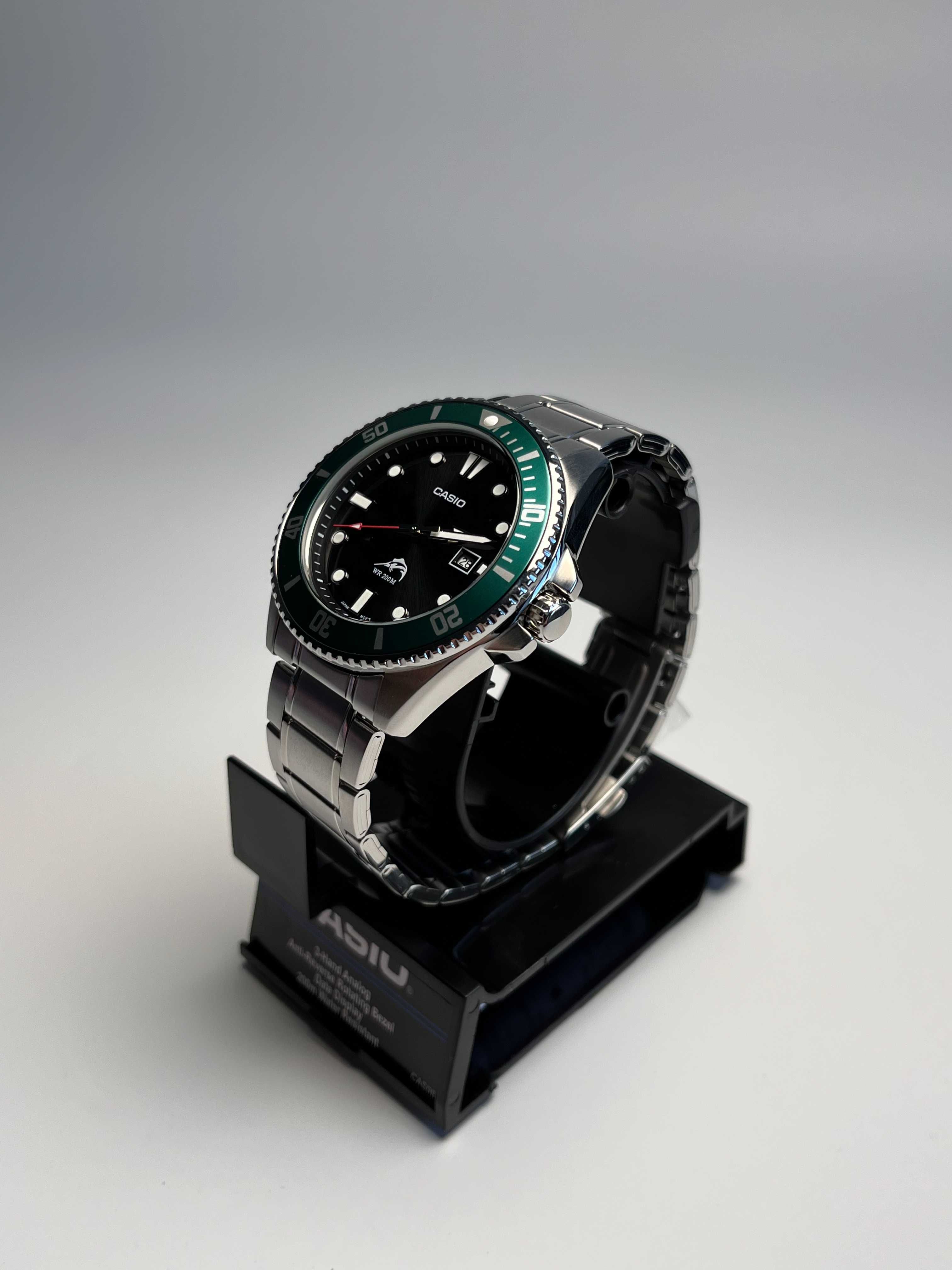 годинник Casio MDV-106DD-1A3VCF, касіо дайвер, часы касио Ø44мм