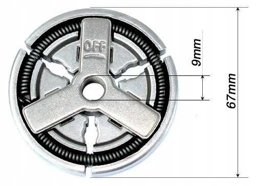 Komplet kosz i sprzęgło do piły spalinowej 0,325” stała zębatka do NAC