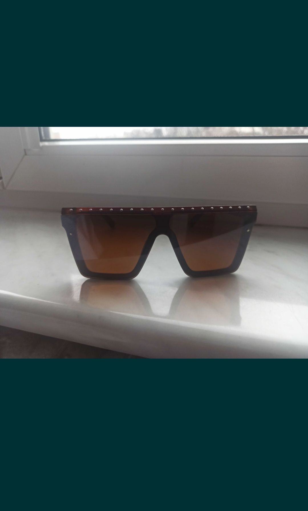 Nowe brązowe okulary przeciwsłoneczne