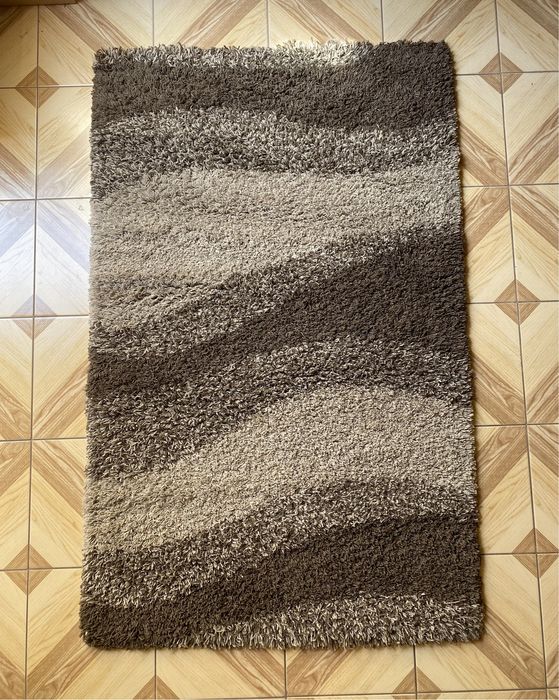 Dywan z motywem 104 x 166 odcienie brązu