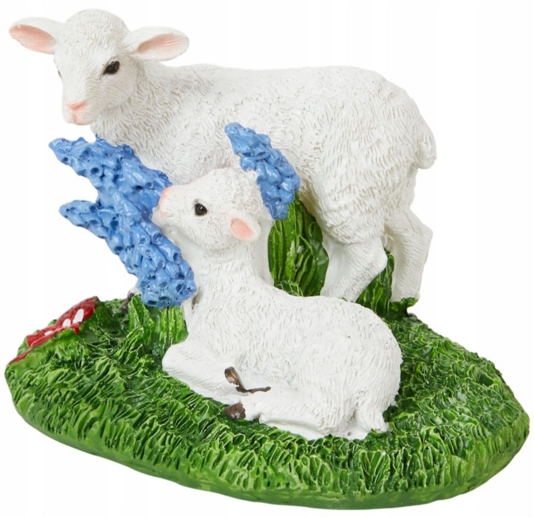 Baranek Wielkanocny figurka dekoracja ozdoba wiosenna świąteczna owca