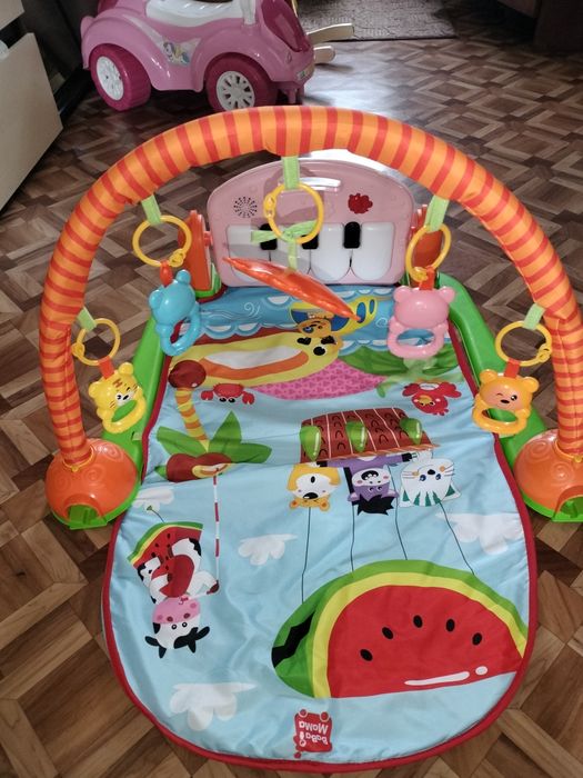 Дитячий розвиваючий музичний килимок BABA I MAMA
