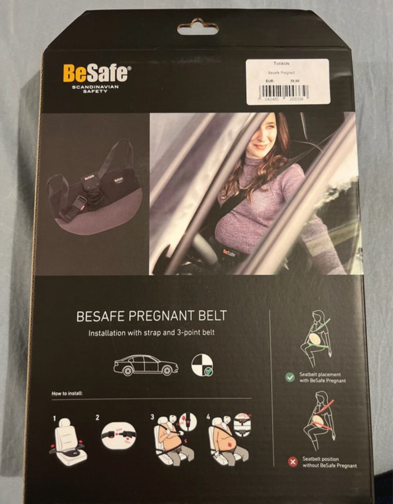 Cinto gravida Be Safe automovel