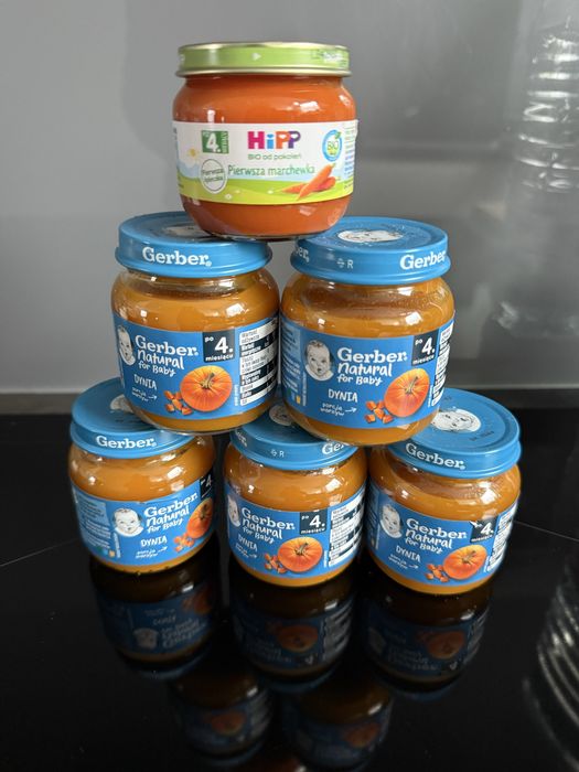 Sloiczek gerber pierwsza dynia i hipp marchewka