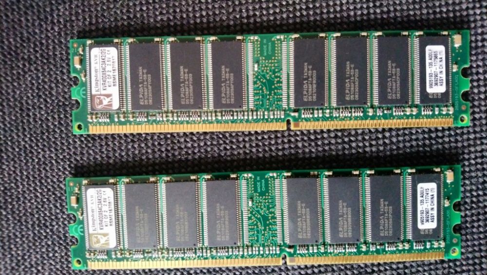 Pamięci RAM DDR 400MHz Kingston, Nanya