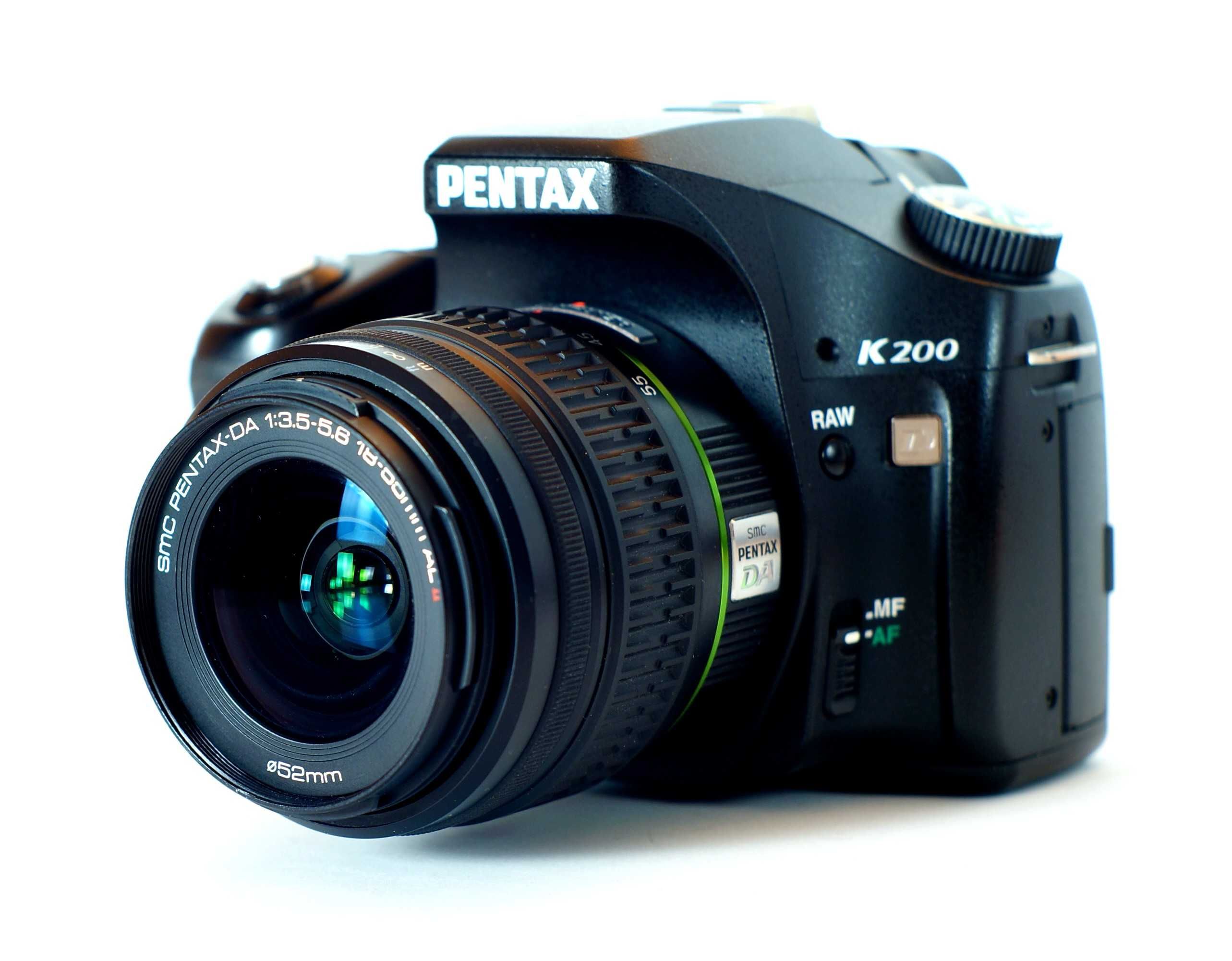 Pentax K200D + 18-55 + 55-200 9k zdjęć Stan Idealny Pudełka + Eneloop