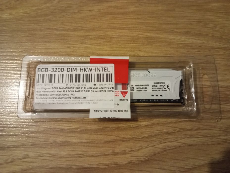 Pamięć RAM Kingston FURY DDR4 – Nowa, fabrycznie zapakowana