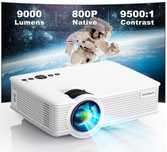 Projektor Full HD 1080p, 9000 lm. wyświetlanie do 260 cali, Miden