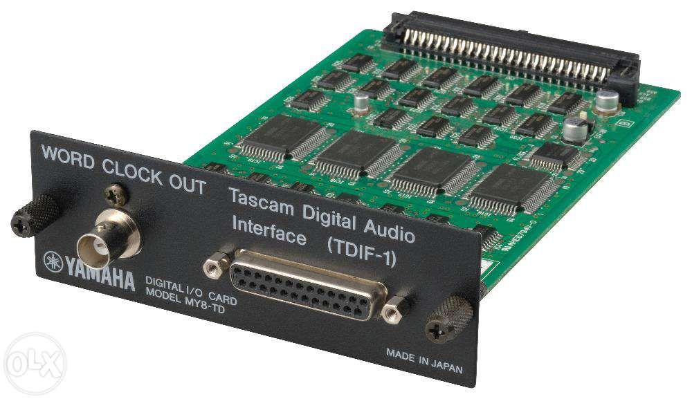 Yamaha Digital I/O Card Tascam Digital Audio (TDIF1) model MY8-TD