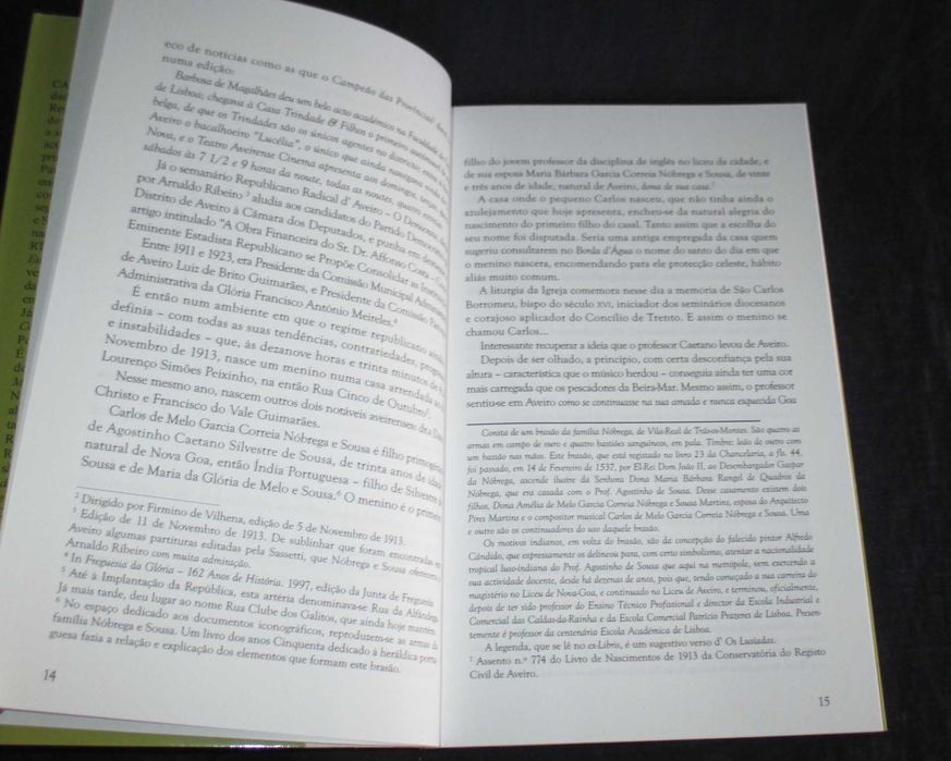 Livro Nóbrega e Sousa Música no Coração