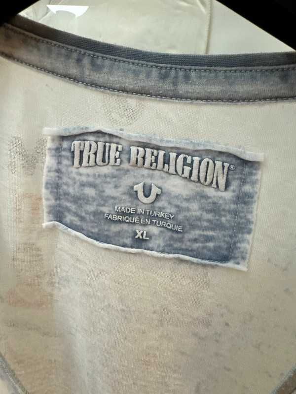 Koszulka True Religion Skull Glitter Spellout Logo XL