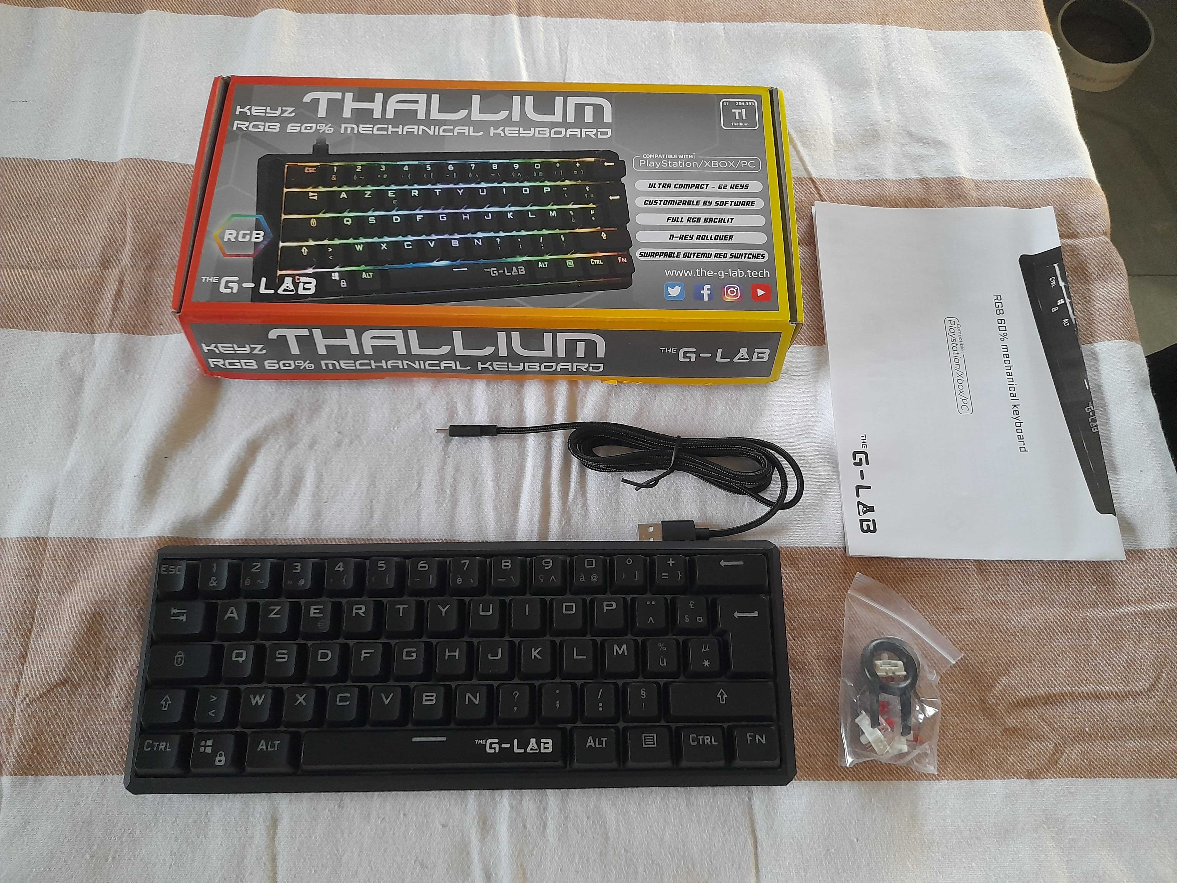 The G-Lab - Keyz Thallium - Mechaniczna klawiatura 60%