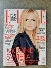 Archiwalny numer magazynu Elle grudzień 2008 Monika Olejnik