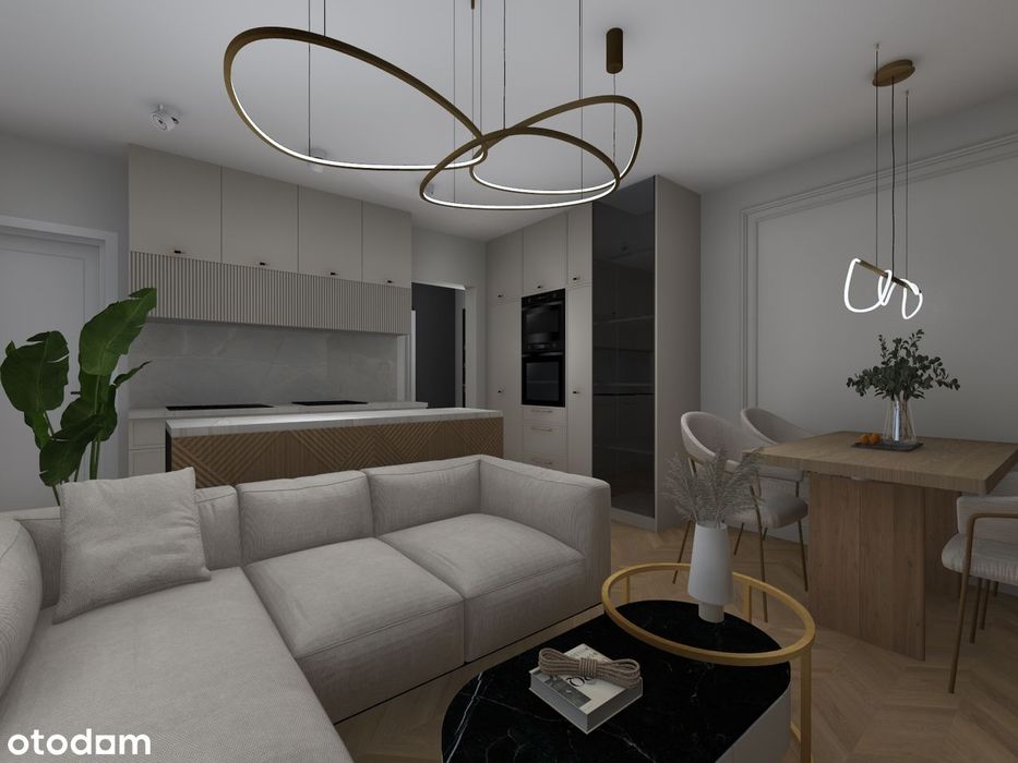 Mieszkanie dwupokojowe z aneksem kuchennym