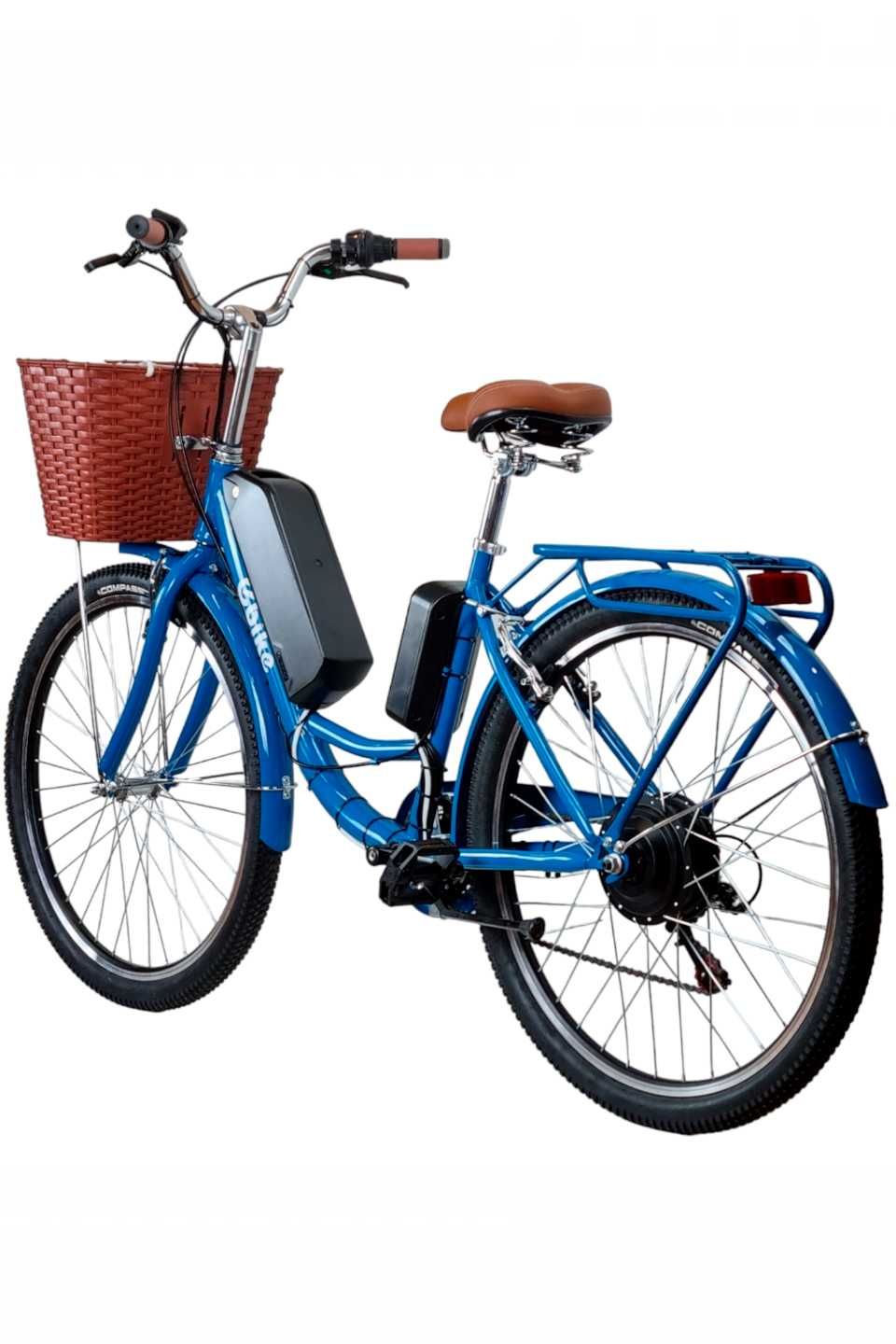 Електровелосипед Ebike Comfort 26″ 36V 500W 20 Ah чорний/червонй/синій