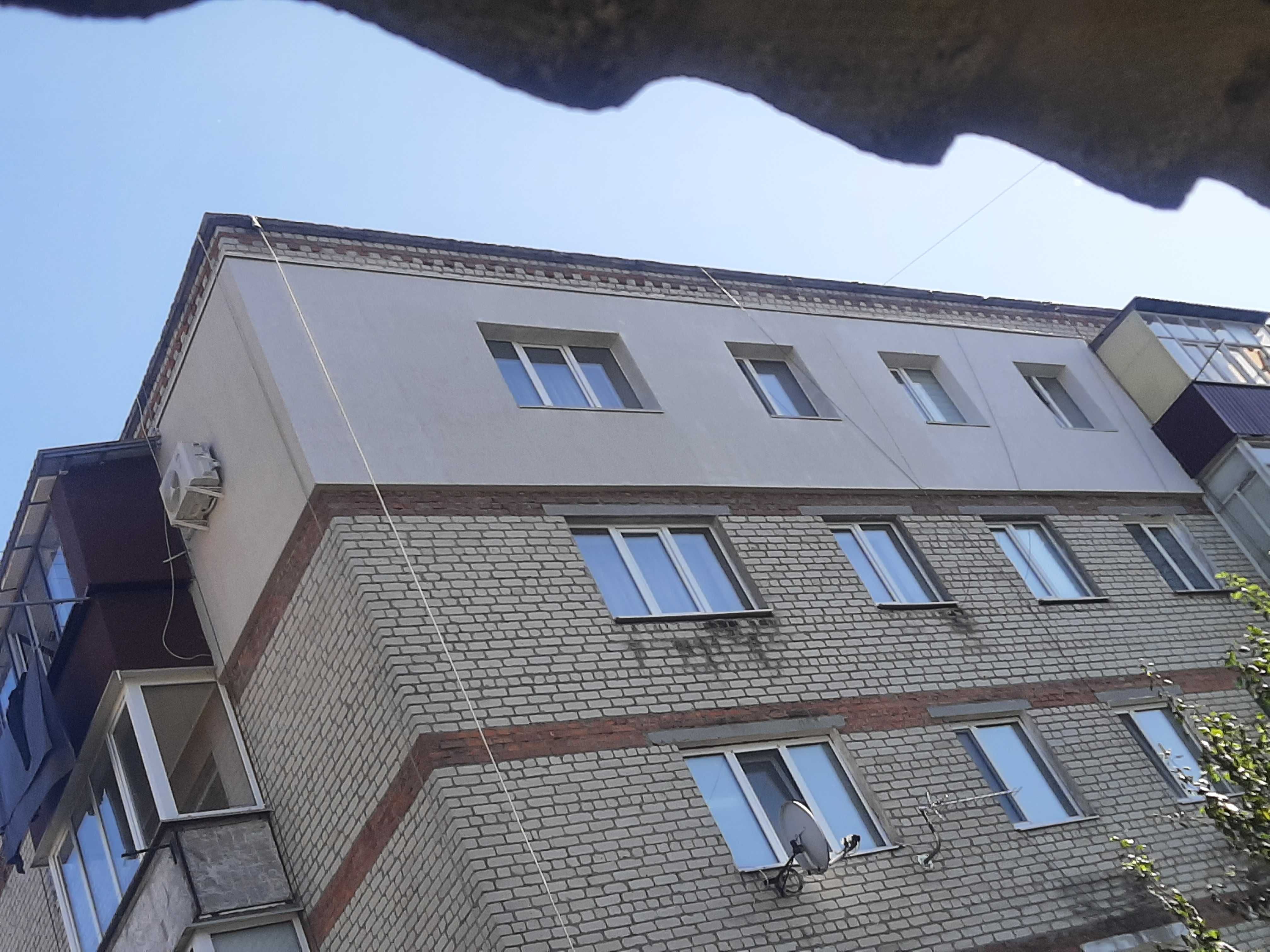 Утепленя фасадів, висртні роботи.