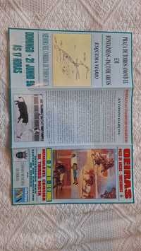 Cartaz panfleto corrida de toiros tourada tauromaquia 1998