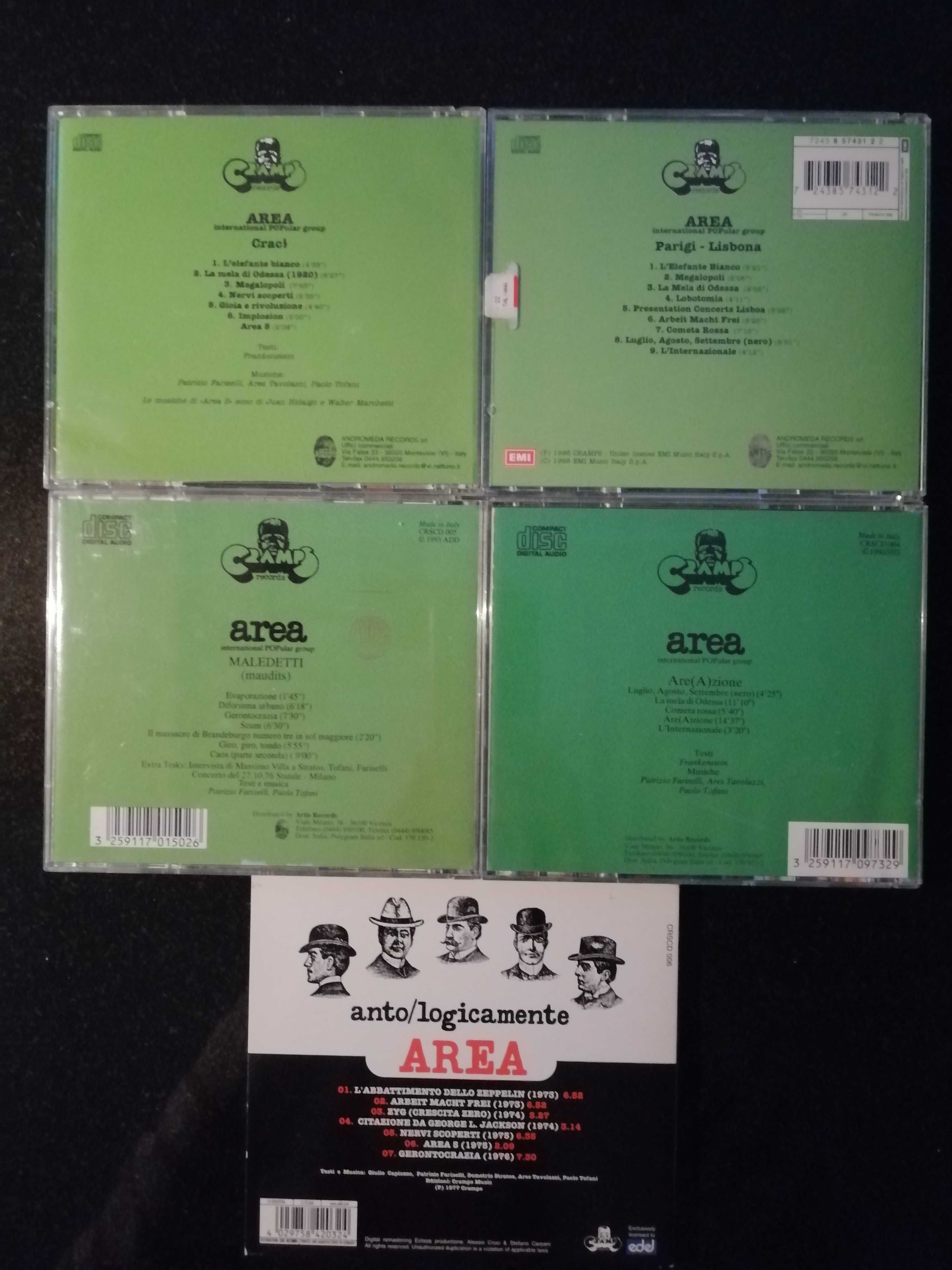 Jazz Fusion AREA CD’s seminovos e raros