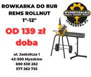 Wynajem rowkarka do rur REMS Rollnut 1"-12" zgrzewarka