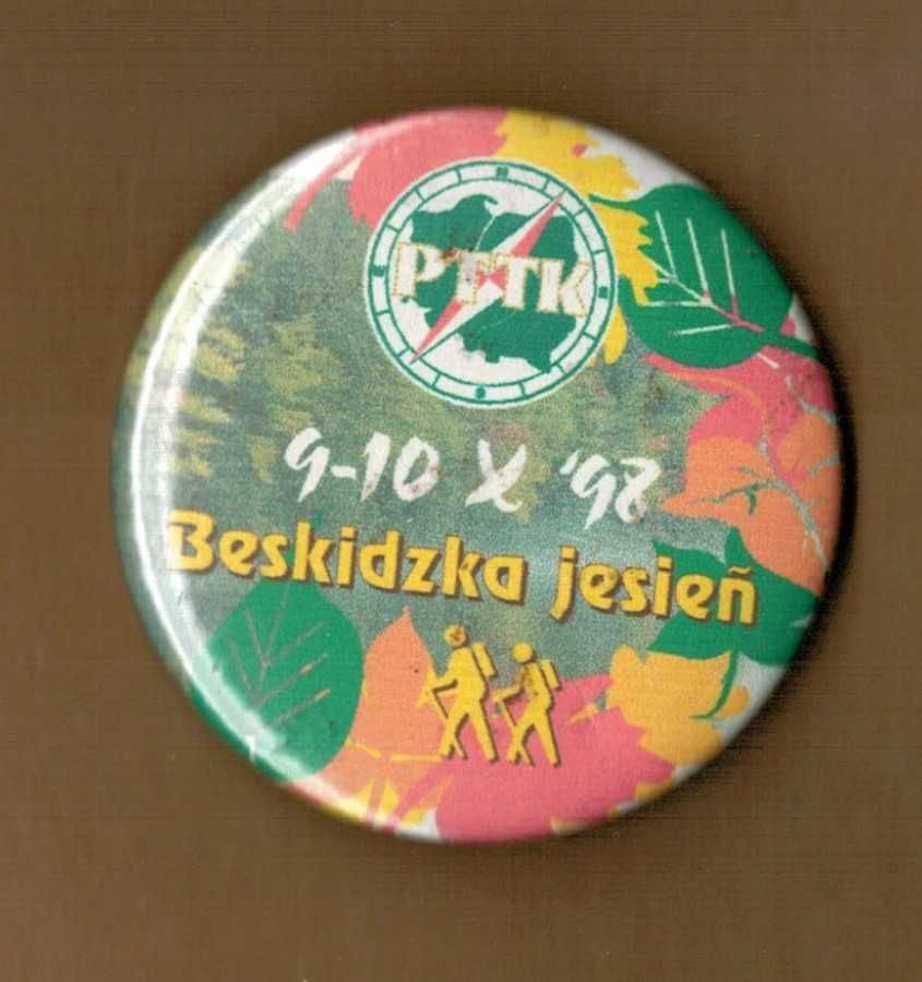 Button pin przypinka odznaka Beskidzka jesień 1998