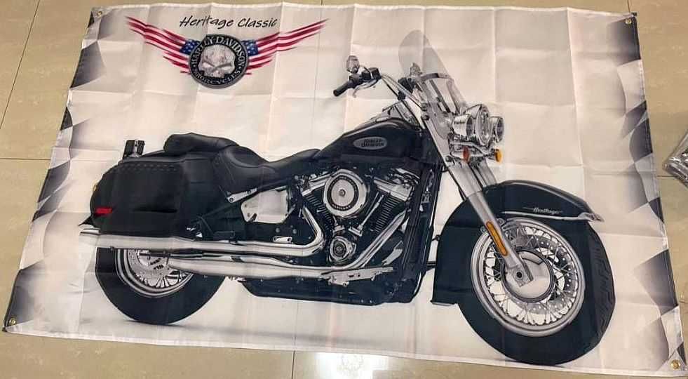 Flaga Unikatowe Transparenty Harley Davidson Motorcycles