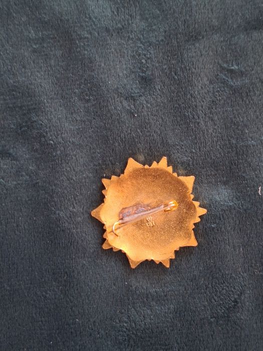 Odznaka Wzorowy Kolejarz PRL na agrafkę