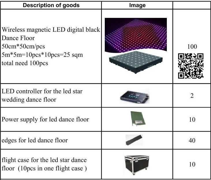 Pista de dança digital LED
