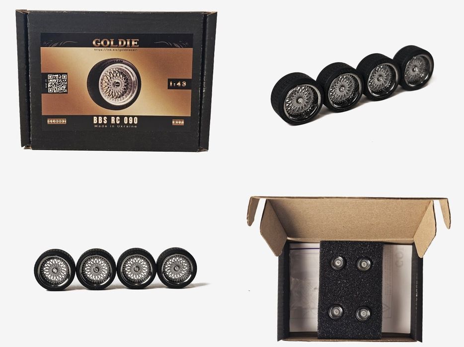 Колеса для масштабних молелей 1:43 Goldie