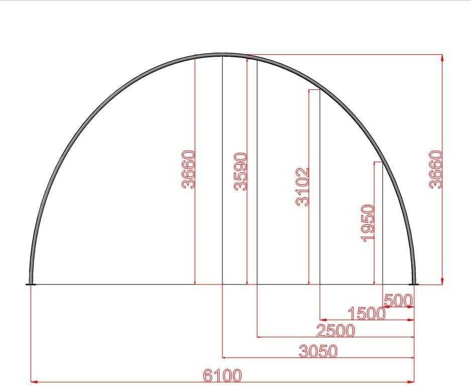 Hala namiotowa łukowa 6x12x3,6 m magazyn wiata konstrukcja ocynkowana