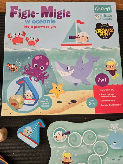 Gra dla dzieci Figle-Migle w oceanie