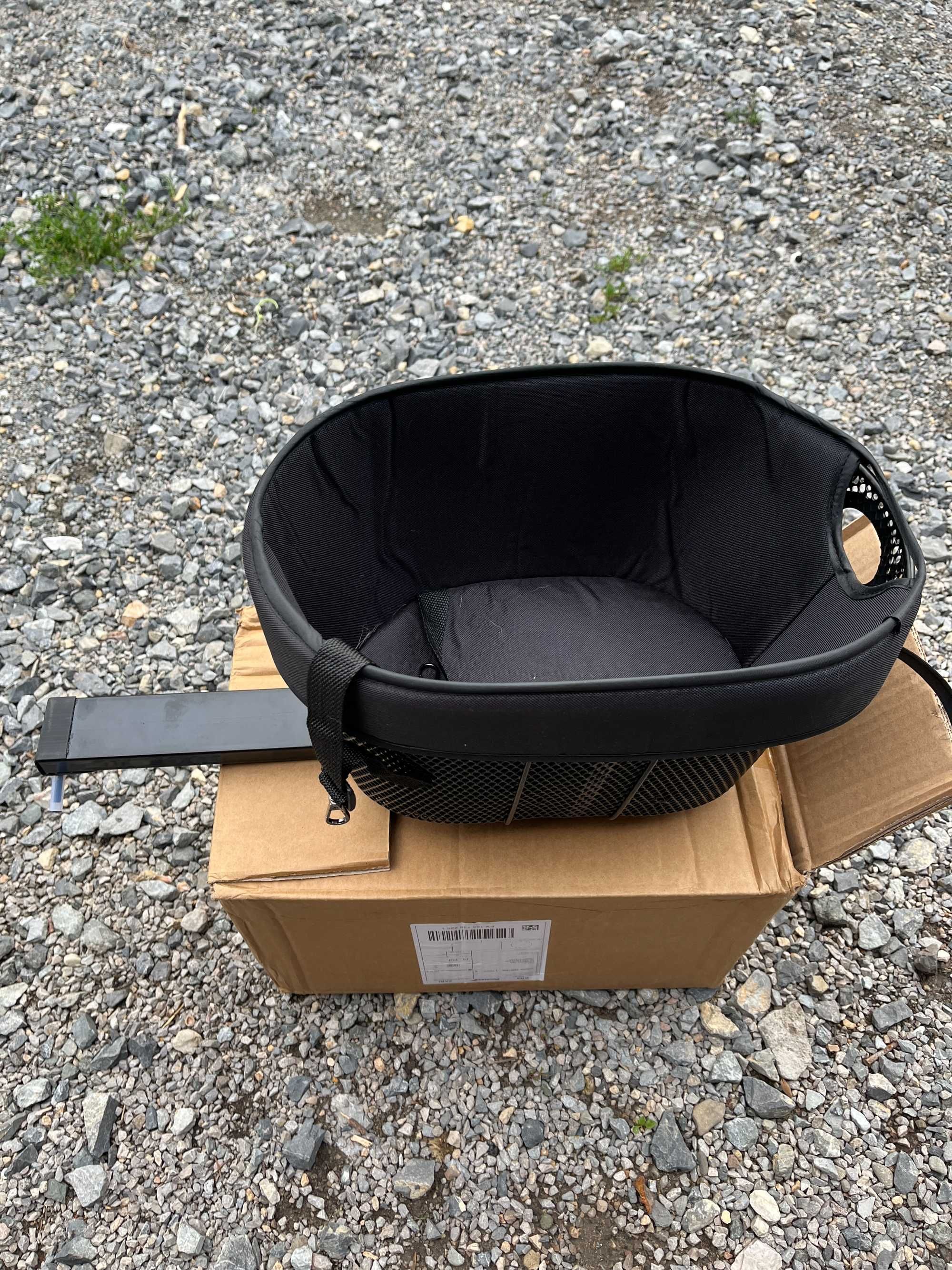 Fotelik na rower dla psa kota