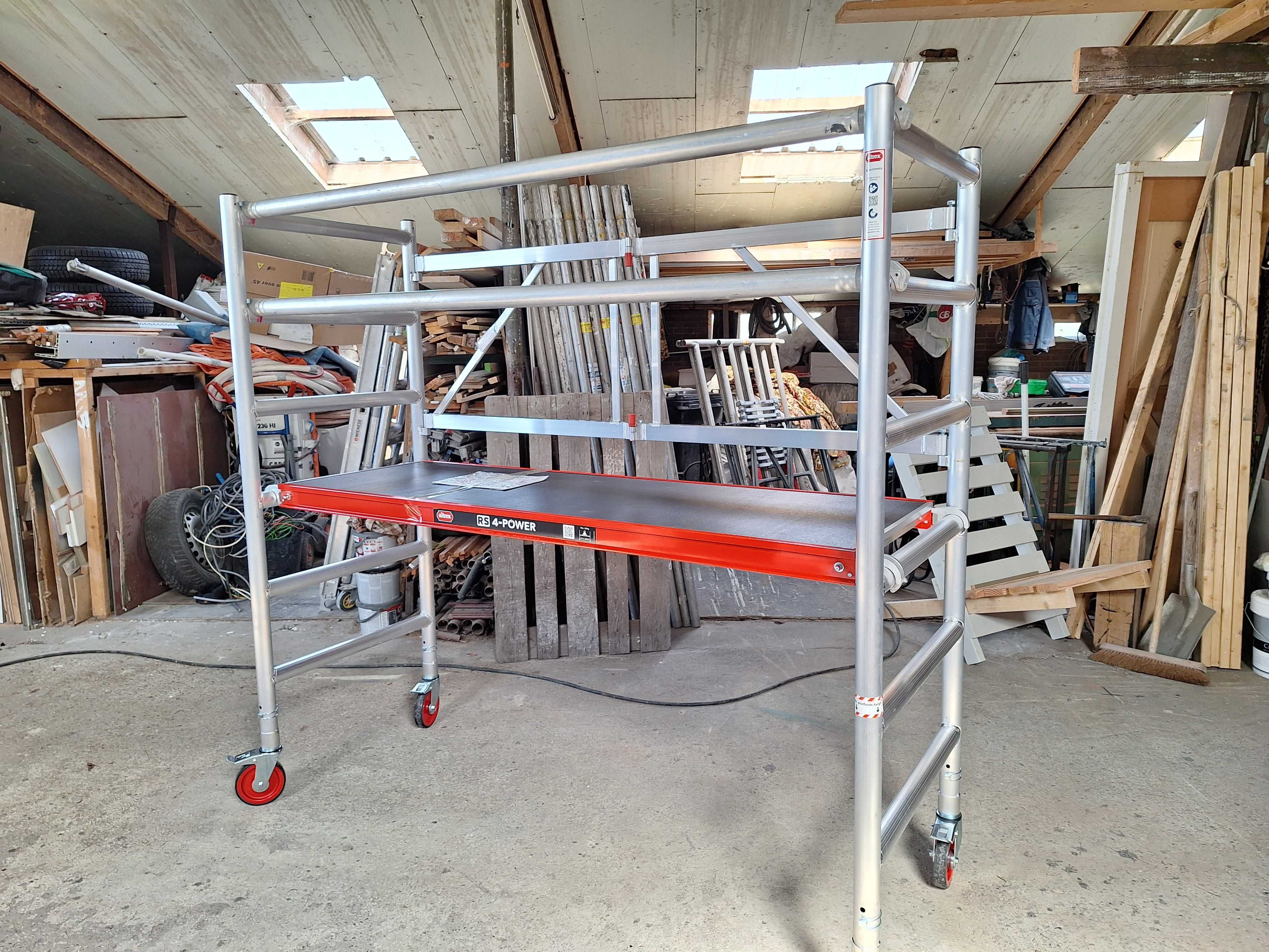 Rusztowanie aluminiowe jezdne ALTREX K2 3,00m z Balustradą.
