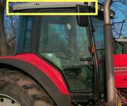Prawa Osłona dachu Massey Ferguson 6235,6245,6255,6260,6265,6270,6290