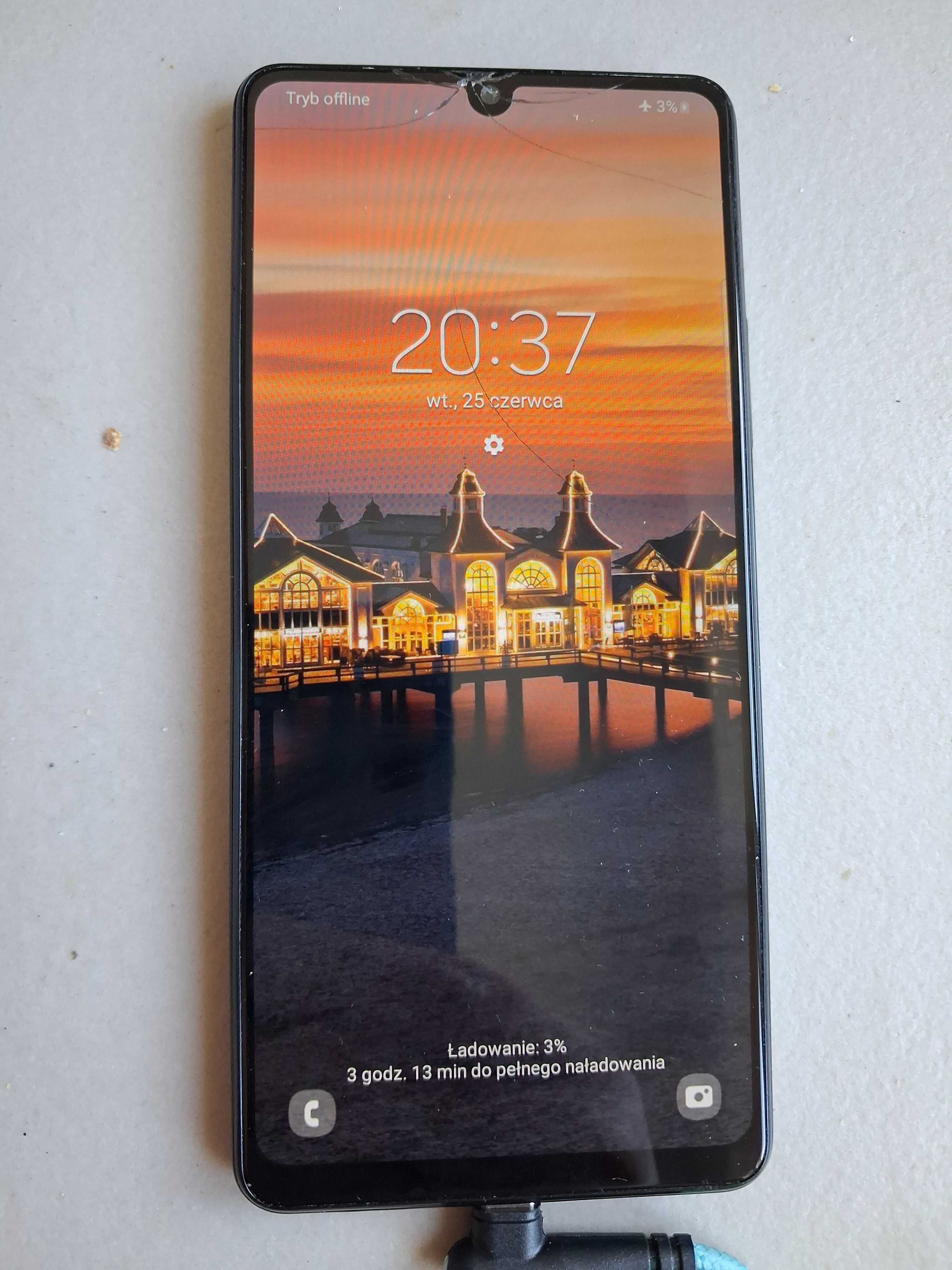 Telefon Samsung A42 5g 4/128 gb czarny Uszkodzony SM-A426B/DS A 42