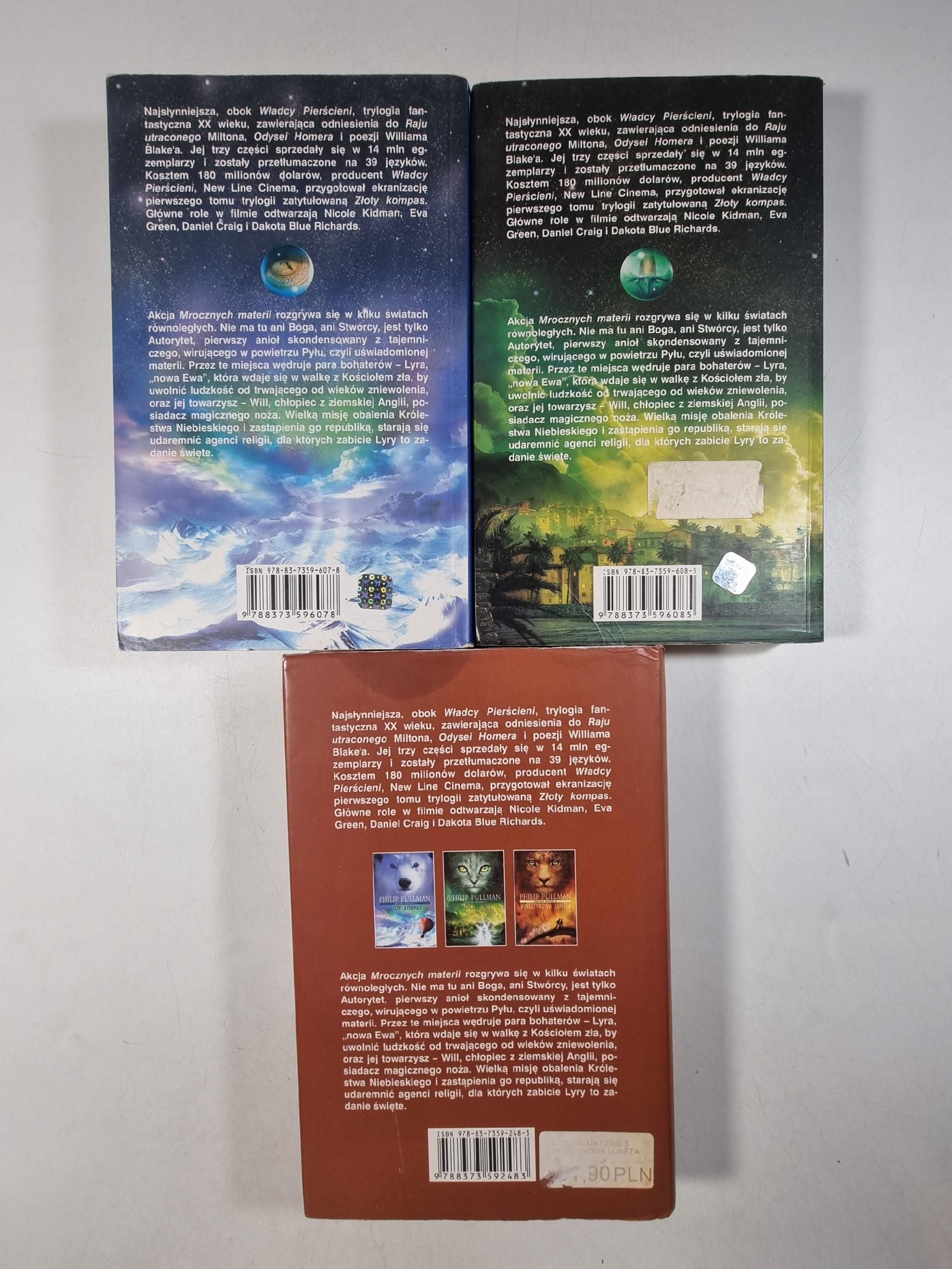 Mroczne Materie 1-3 / Philip Pullman