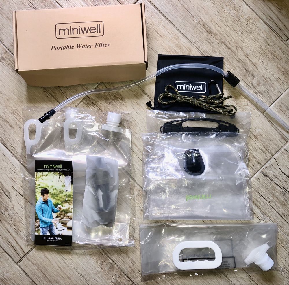 Miniwell L630A туристичний набір для кемпінгу, фільтр для води, фильтр