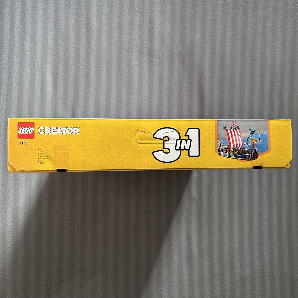 LEGO 31132 Creator 3w1 - Statek wikingów i wąż z Midgardu