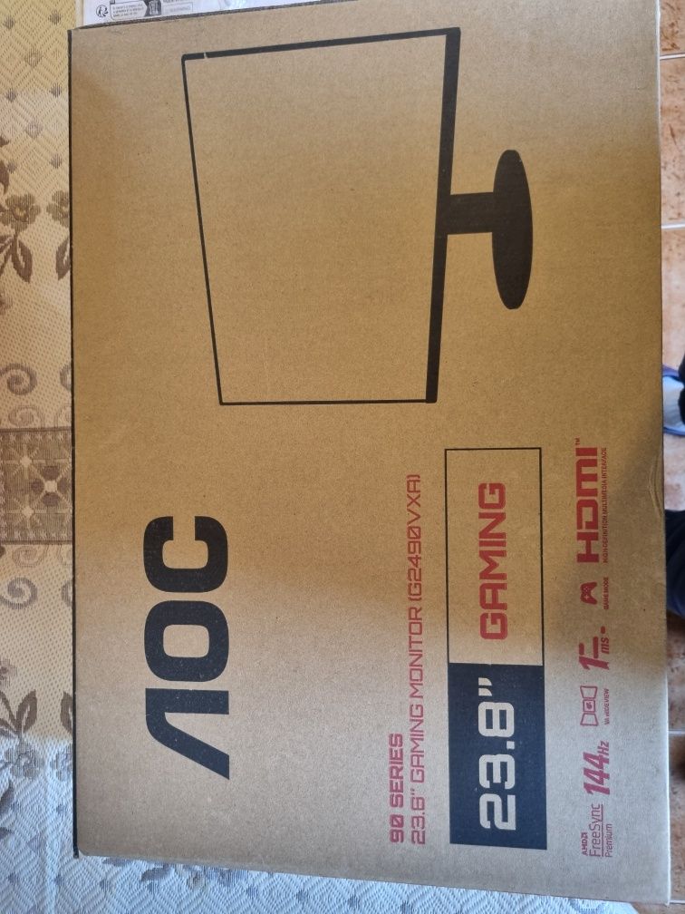 Monitor Gaming AOC 23.8” 144Hz 1ms – Excelente estado