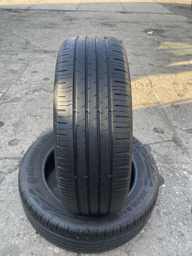 Opony Continental 205/55R17 EcoContact 6 - 2sz uzywane letnie DOT0820