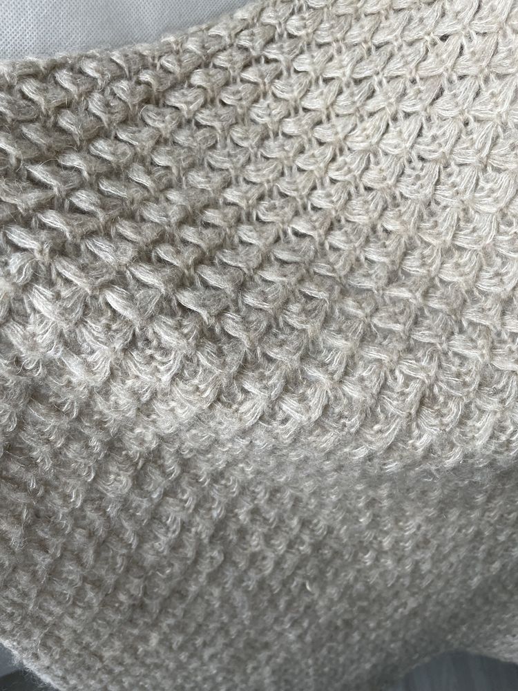 Poncho damskie narzutka  włoskie Cocogio cappuccino uniwersalny
