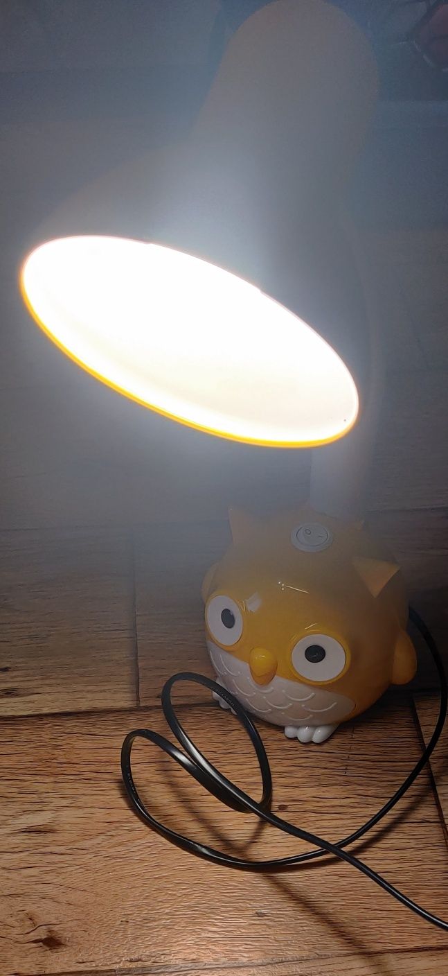 Лампа дитяча настільна (жовта сова)