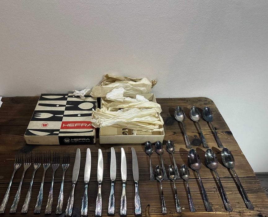 Hefra - Sztućce stylu wschodniego, 1987 - patyna, piękne!