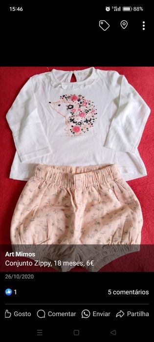 Roupa verão 12-18 meses